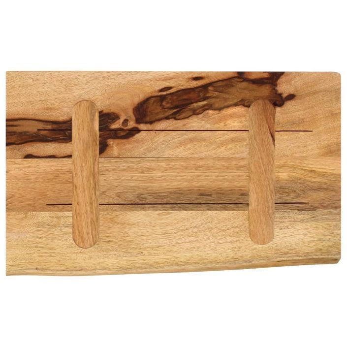 Dessus de table 60x30x3,8 cm bord vivant bois massif manguier - Photo n°5