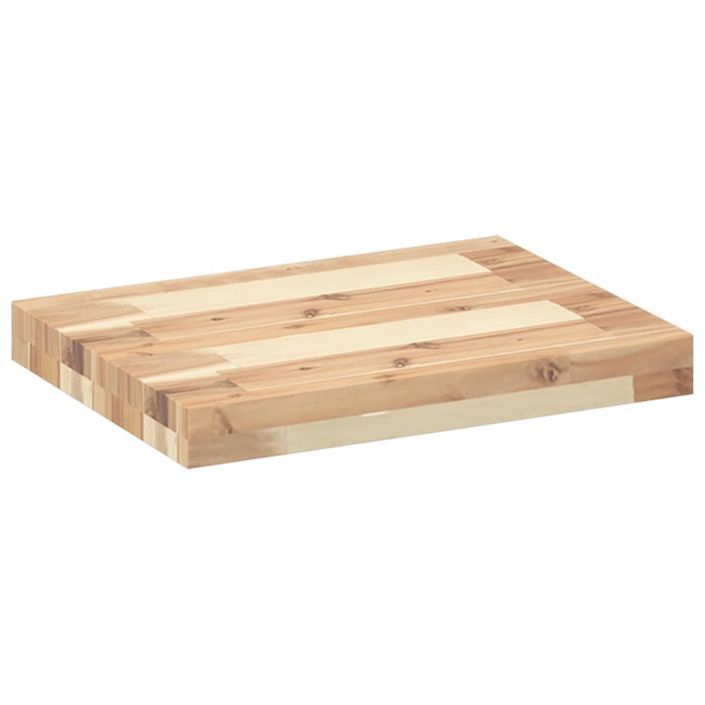 Dessus de table 60x30x4 cm rectangulaire bois massif d'acacia - Photo n°5