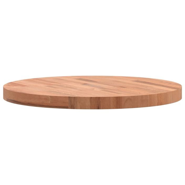 Dessus de table Ø60x4 cm rond bois massif de hêtre - Photo n°5