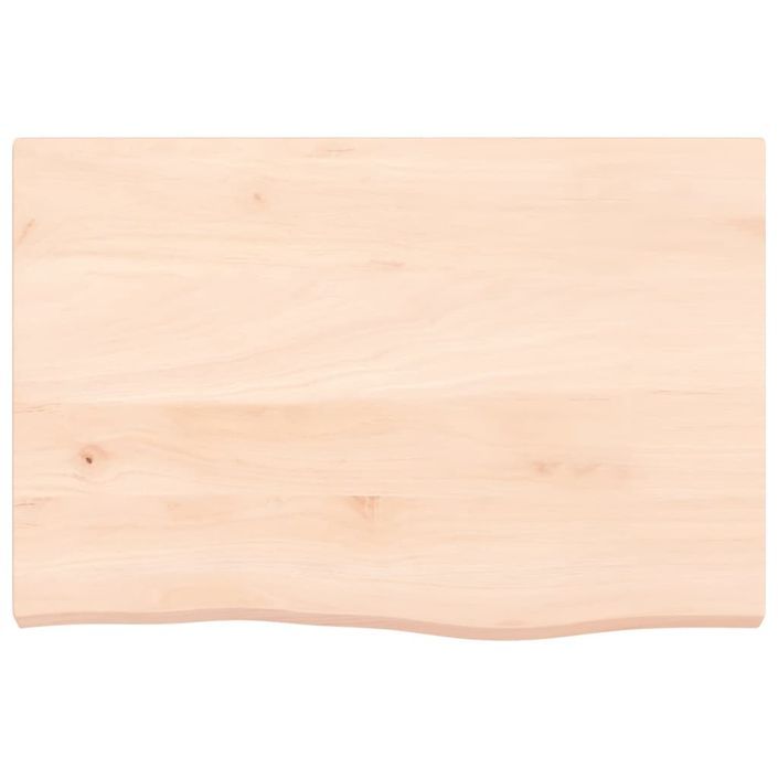 Dessus de table 60x40x(2-4) cm bois de chêne massif non traité - Photo n°3