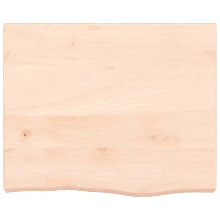 Dessus de table 60x50x(2-6) cm bois de chêne massif non traité - Photo n°3