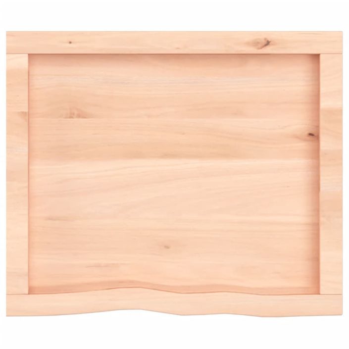 Dessus de table 60x50x(2-6) cm bois de chêne massif non traité - Photo n°4