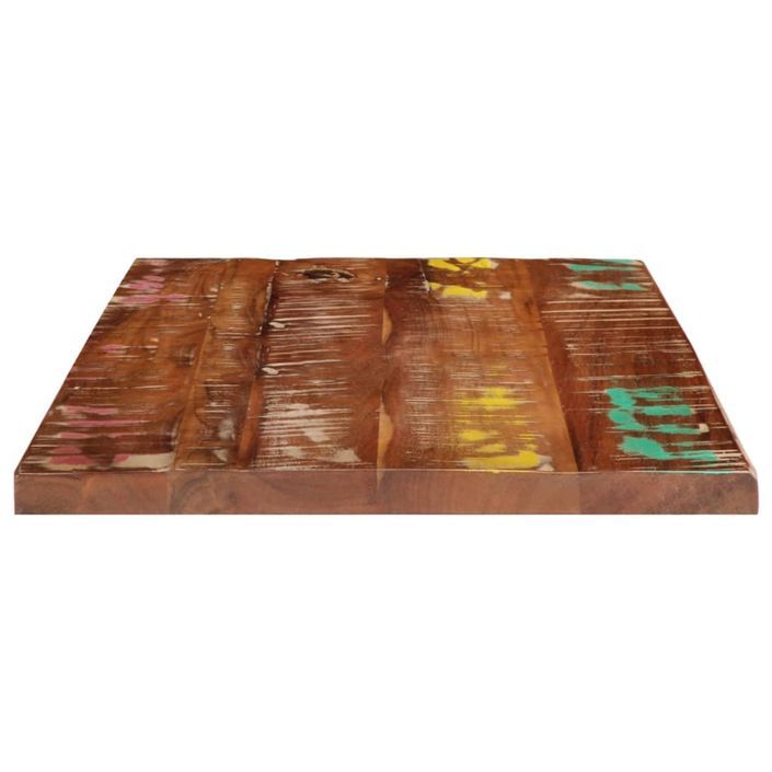 Dessus de table 60x50x2,5 cm rectangulaire bois massif récupéré - Photo n°4