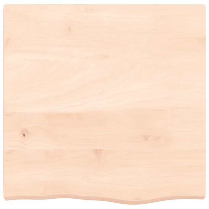 Dessus de table 60x60x(2-4) cm bois de chêne massif non traité - Photo n°3