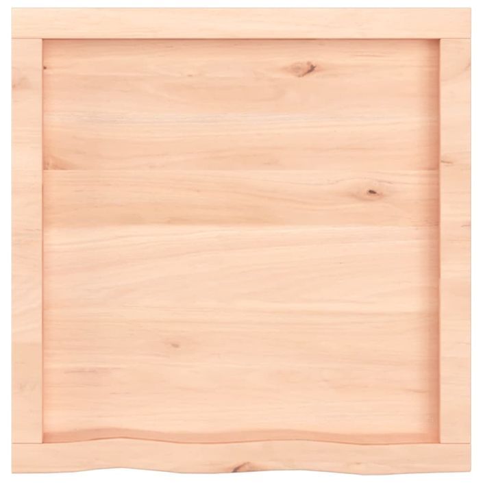 Dessus de table 60x60x(2-4) cm bois de chêne massif non traité - Photo n°4