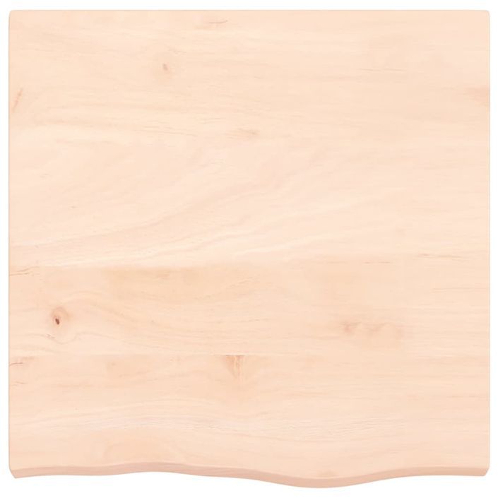 Dessus de table 60x60x(2-6) cm bois de chêne massif non traité - Photo n°3