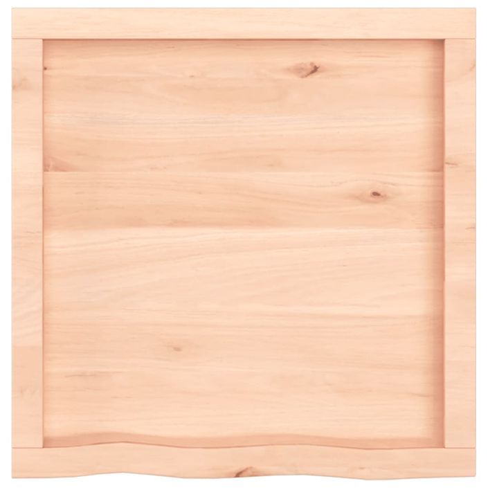 Dessus de table 60x60x(2-6) cm bois de chêne massif non traité - Photo n°4