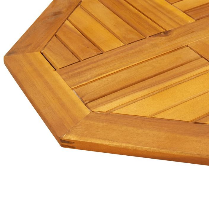 Dessus de table 60x60x2 cm octogonal bois massif d'acacia - Photo n°7