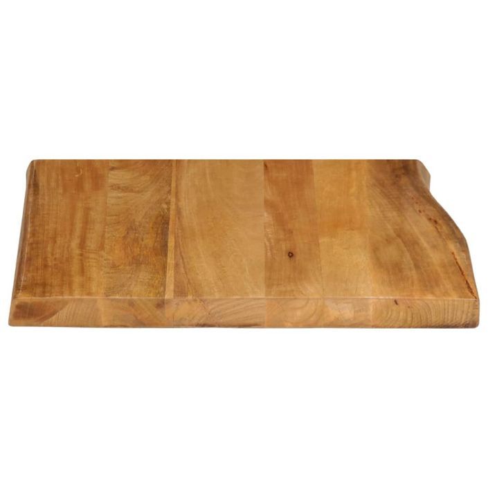 Dessus de table 60x60x3,8 cm bord vivant bois massif manguier - Photo n°4