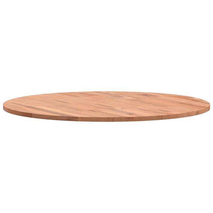 Dessus de table Ø70x1,5 cm rond bois massif de hêtre - Photo n°6