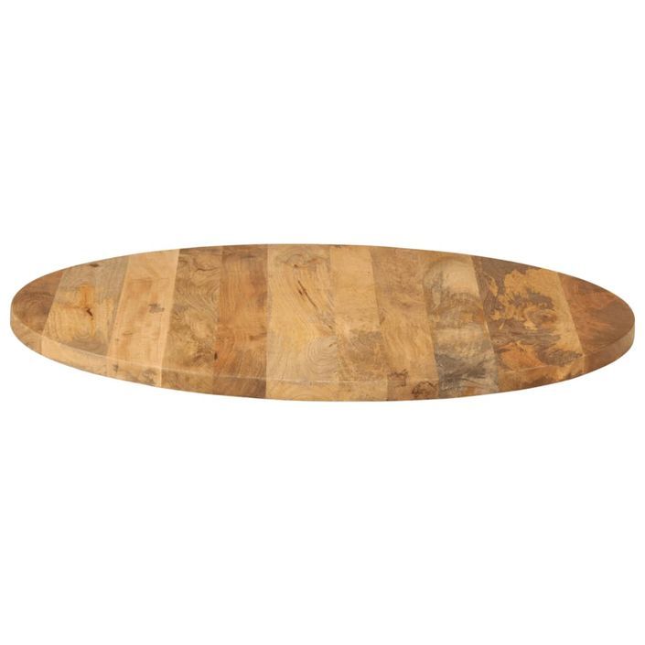 Dessus de table Ø 70x2,5 cm rond bois de manguier massif - Photo n°4