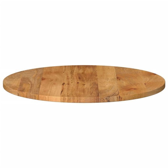 Dessus de table Ø 70x2,5 cm rond bois de manguier massif - Photo n°4