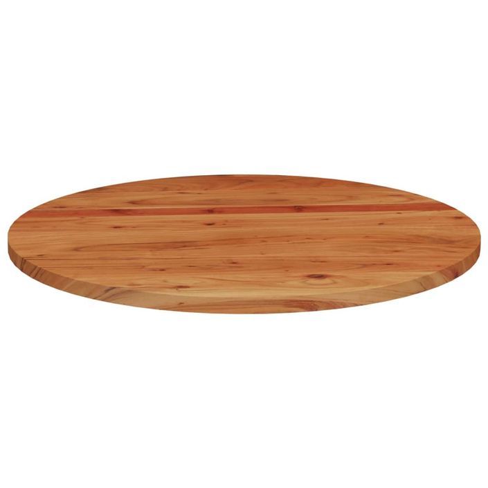 Dessus de table Ø70x2,5 cm rond bois massif d'acacia - Photo n°4