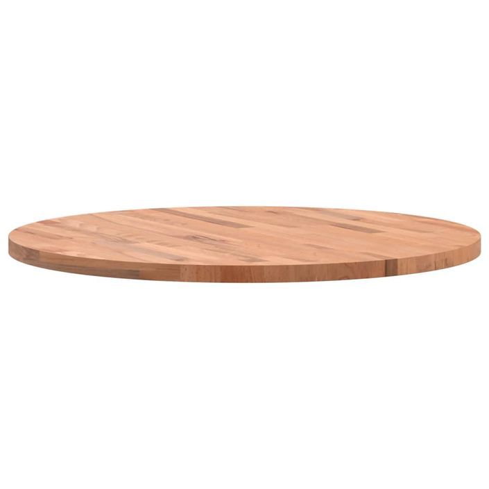 Dessus de table Ø70x2,5 cm rond bois massif de hêtre - Photo n°5