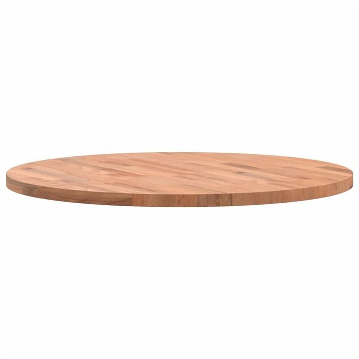 Dessus de table Ø70x2,5 cm rond bois massif de hêtre - Photo n°6