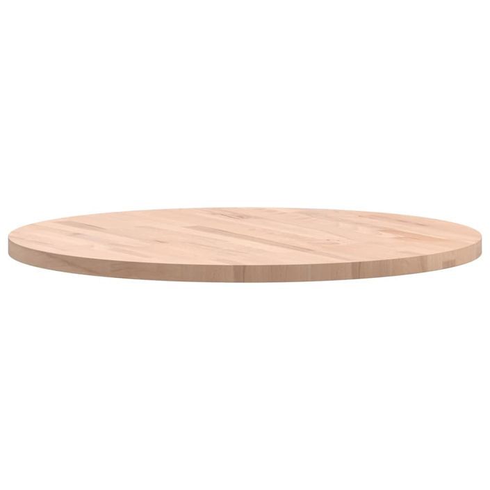 Dessus de table Ø70x2,5 cm rond bois massif de hêtre - Photo n°6