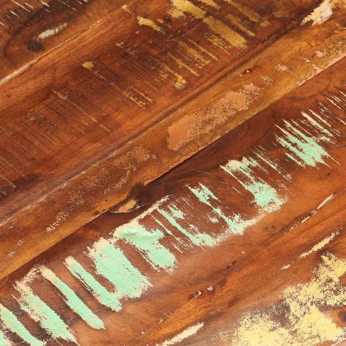 Dessus de table Ø 70x2,5 cm rond bois massif de récupération - Photo n°7
