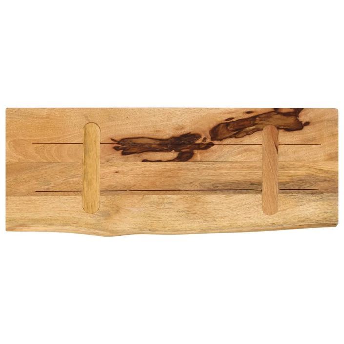 Dessus de table 70x20x2,5 cm bord vivant bois massif manguier - Photo n°5