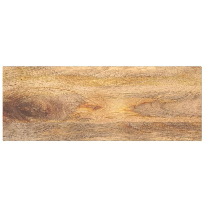 Dessus de table 70x20x2,5 cm rectangulaire bois massif manguier - Photo n°1