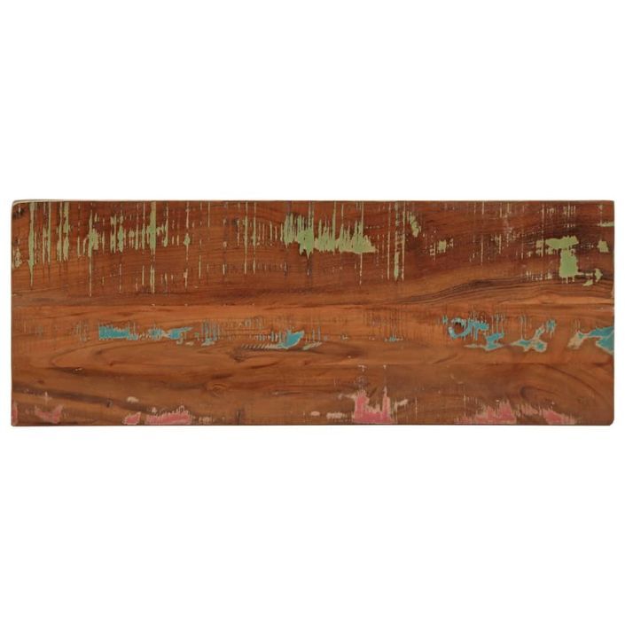 Dessus de table 70x20x2,5 cm rectangulaire bois massif récupéré - Photo n°1