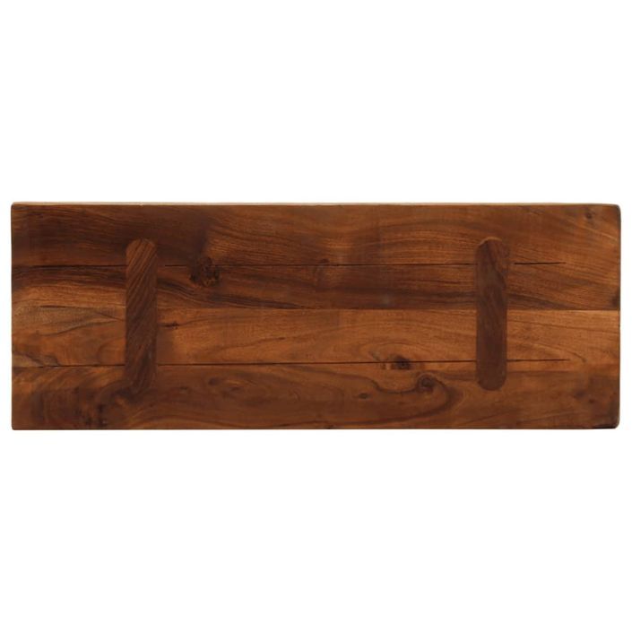 Dessus de table 70x20x2,5 cm rectangulaire bois massif récupéré - Photo n°5