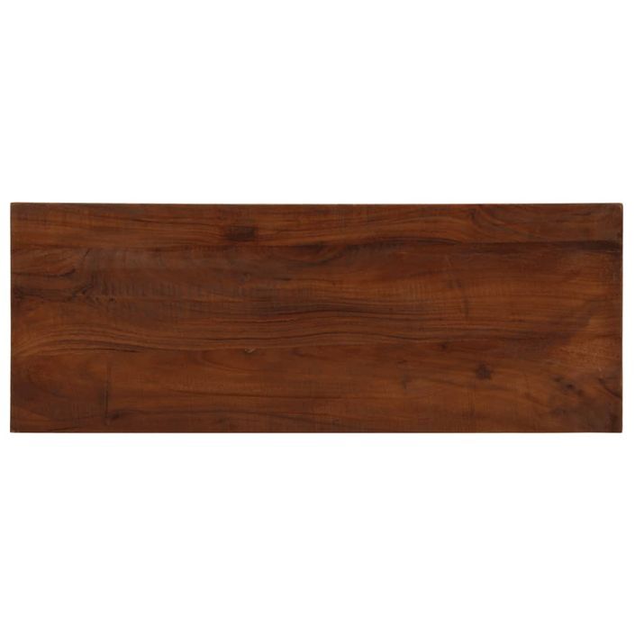 Dessus de table 70x20x2,5 cm rectangulaire bois massif récupéré - Photo n°1