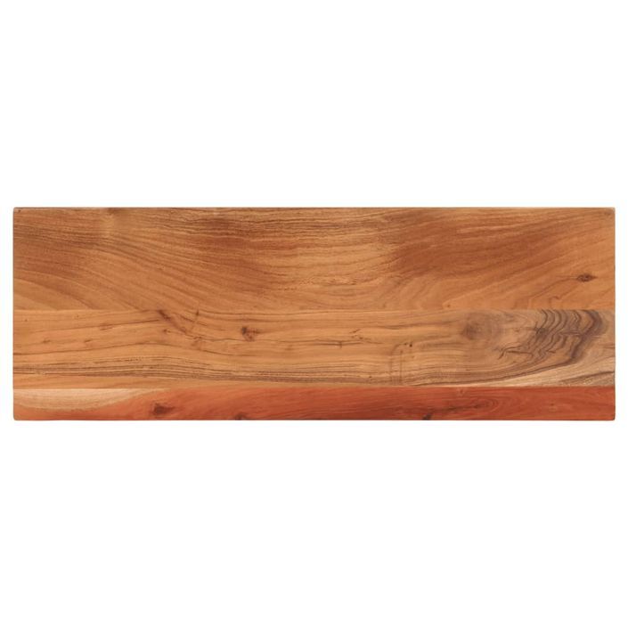 Dessus de table 70x20x3,8 cm rectangulaire bois massif d'acacia - Photo n°1