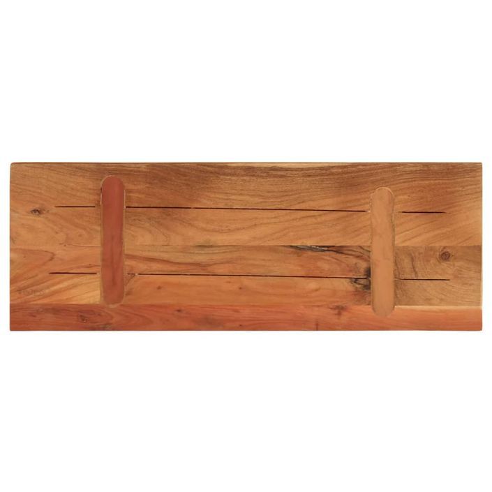 Dessus de table 70x20x3,8 cm rectangulaire bois massif d'acacia - Photo n°4