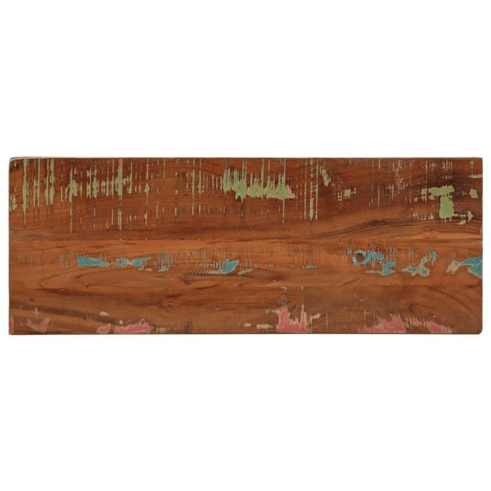 Dessus de table 70x20x3,8 cm rectangulaire bois massif récupéré - Photo n°1