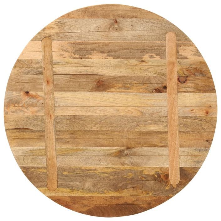 Dessus de table Ø 70x3,8 cm rond bois de manguier massif - Photo n°5