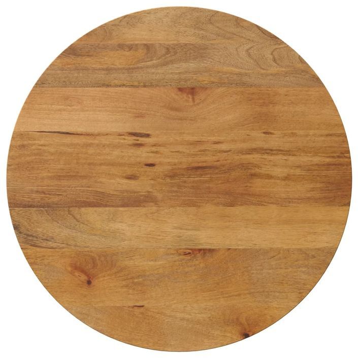 Dessus de table Ø 70x3,8 cm rond bois de manguier massif - Photo n°1