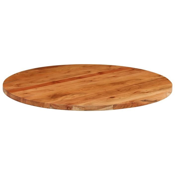 Dessus de table Ø70x3,8 cm rond bois massif d'acacia - Photo n°3