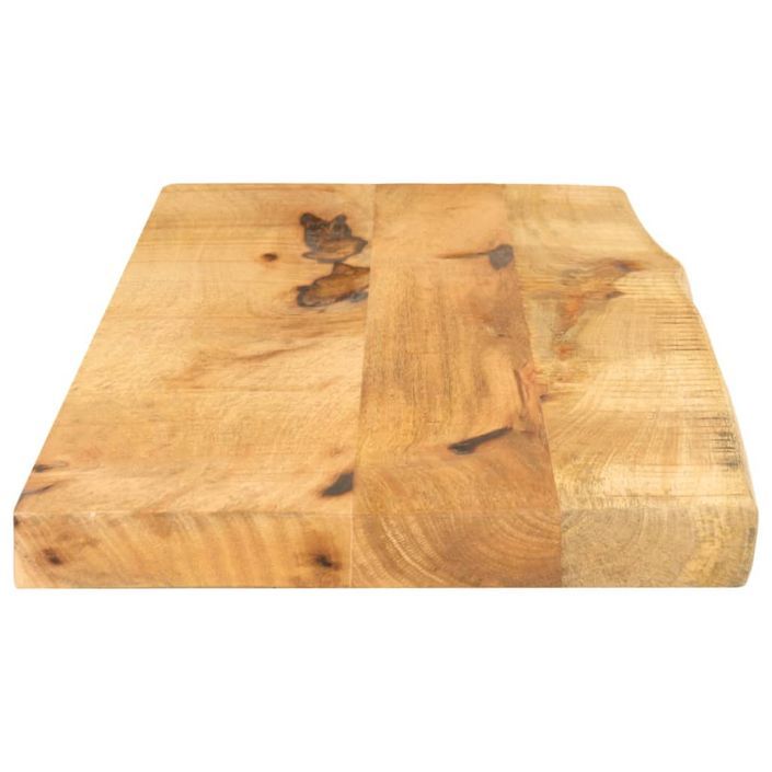 Dessus de table 70x30x2,5 cm bord vivant bois massif manguier - Photo n°4