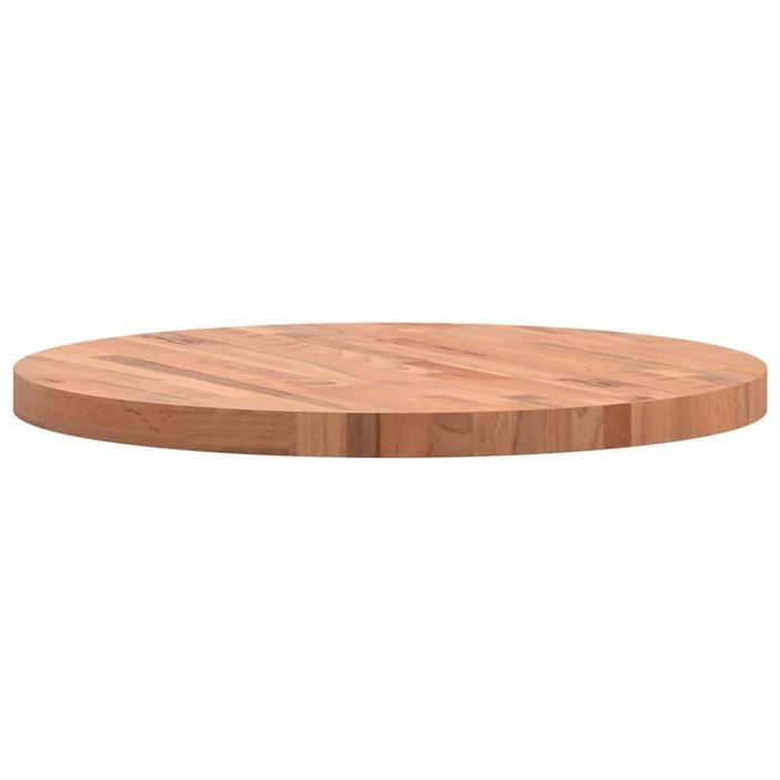 Dessus de table Ø70x4 cm rond bois massif de hêtre - Photo n°5