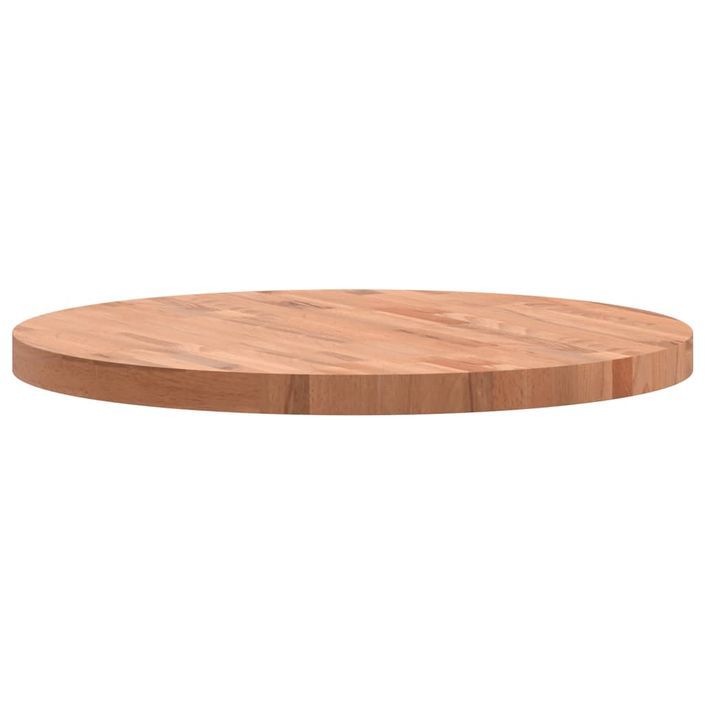 Dessus de table Ø70x4 cm rond bois massif de hêtre - Photo n°6