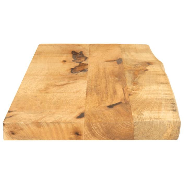 Dessus de table 70x40x2,5 cm bord vif bois massif manguier brut - Photo n°4