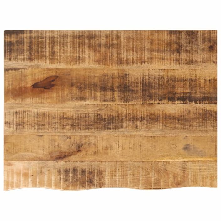 Dessus de table 70x60x2,5 cm bord vif bois massif manguier brut - Photo n°1