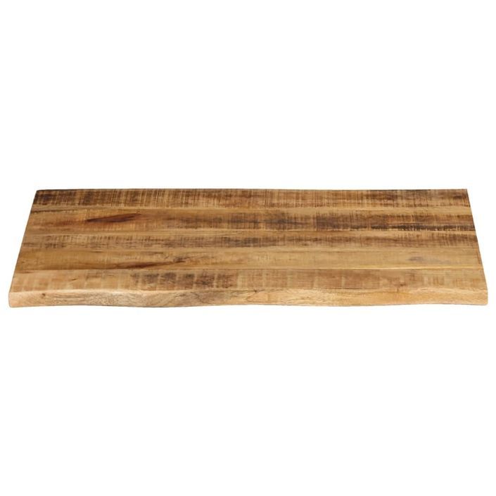 Dessus de table 70x60x2,5 cm bord vif bois massif manguier brut - Photo n°3