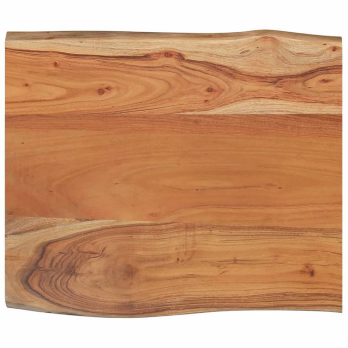 Dessus de table 70x60x2,5 cm rectangulaire bois massif acacia - Photo n°3