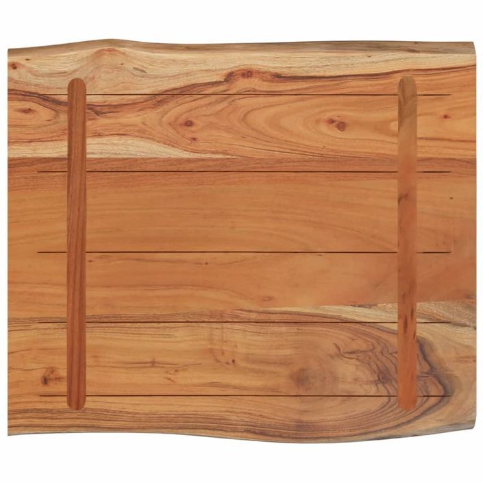 Dessus de table 70x60x2,5 cm rectangulaire bois massif acacia - Photo n°4