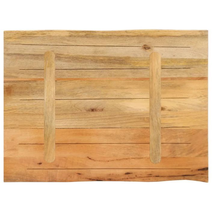 Dessus de table 70x60x3,8 cm bord vivant bois massif manguier - Photo n°5