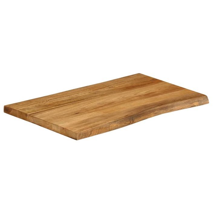 Dessus de table 70x60x3,8 cm bord vivant bois massif manguier - Photo n°2