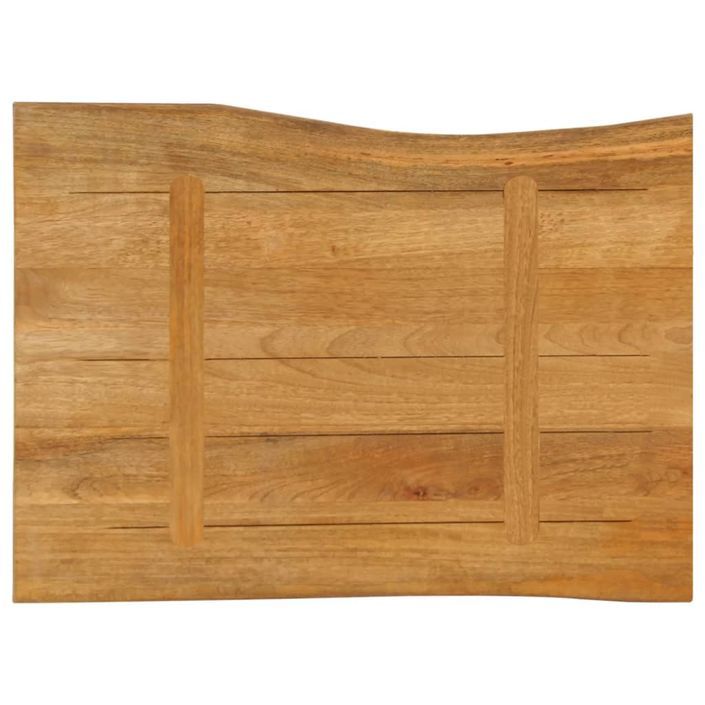 Dessus de table 70x60x3,8 cm bord vivant bois massif manguier - Photo n°5