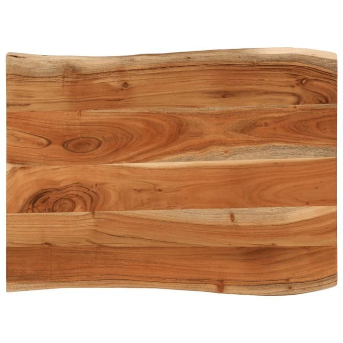 Dessus de table 70x60x3,8 cm rectangulaire bois massif d'acacia - Photo n°1