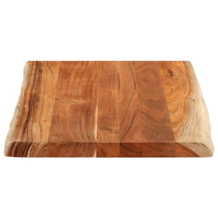 Dessus de table 70x60x3,8 cm rectangulaire bois massif d'acacia - Photo n°4