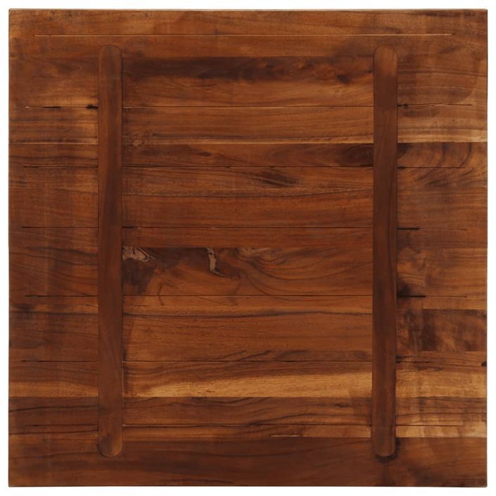 Dessus de table 70x70x1,5 cm carré bois massif de récupération - Photo n°5