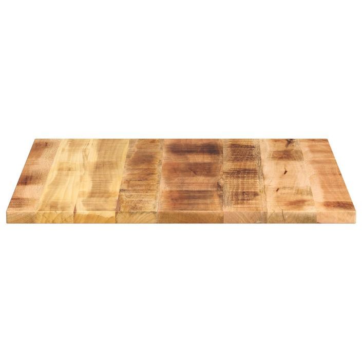 Dessus de table 70x70x3,8 cm carré bois massif de manguier brut - Photo n°4