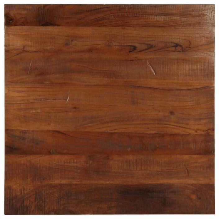 Dessus de table 70x70x3,8 cm carré bois massif de récupération - Photo n°1