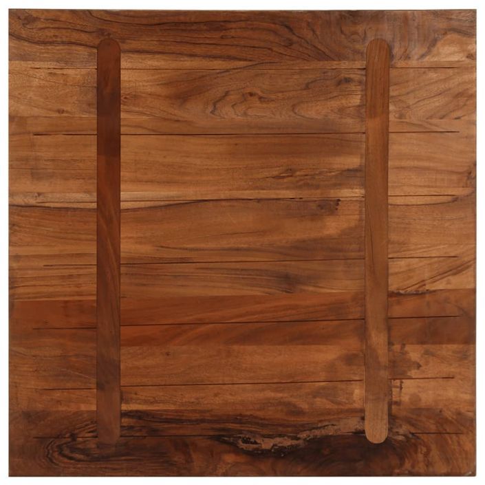 Dessus de table 70x70x3,8 cm carré bois massif de récupération - Photo n°5