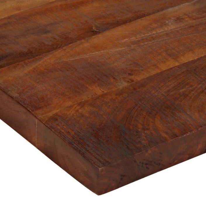 Dessus de table 70x70x3,8 cm carré bois massif de récupération - Photo n°6